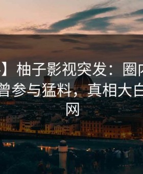 【爆料】柚子影视突发：圈内人在深夜被曝曾参与猛料，真相大白席卷全网