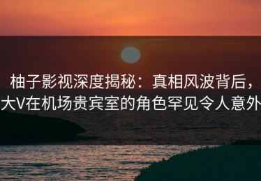 柚子影视深度揭秘：真相风波背后，大V在机场贵宾室的角色罕见令人意外