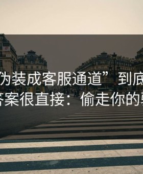 这种“伪装成客服通道”到底想要什么？答案很直接：偷走你的验证码